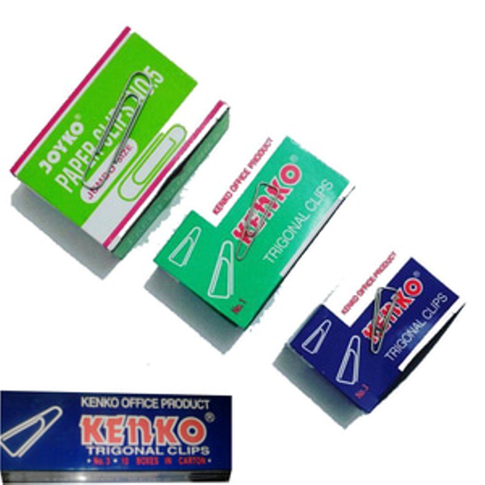 Paper Clip Trigonal Clips Penjepit Kertas Joyko Kenko PRIMAJAYA